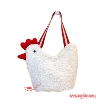 Bolso del pollo de la felpa